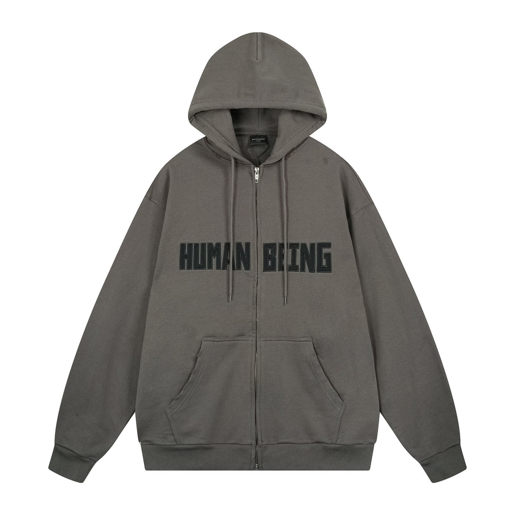 Balenciaga  human being zip hoodie
