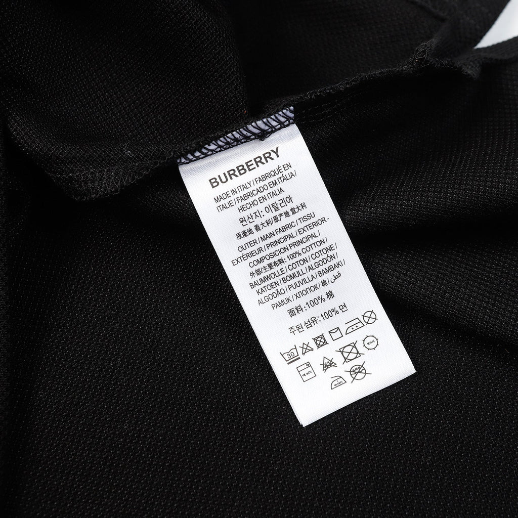 Burberry Logo Detail Cotton Piqué Polo Shirt