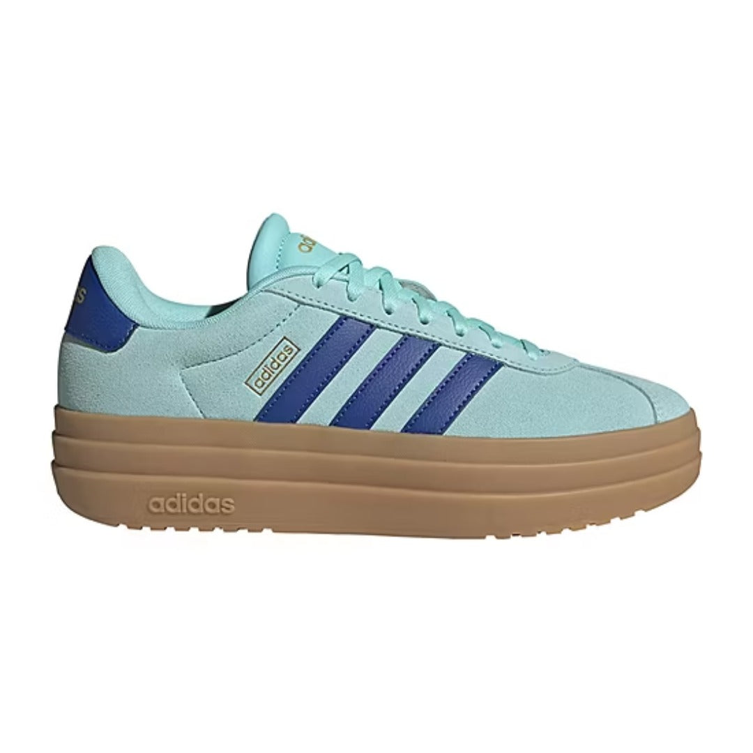 adidas Women's VL Court Bold (Flash Aqua / Team Royal Blue / Gold Metallic)